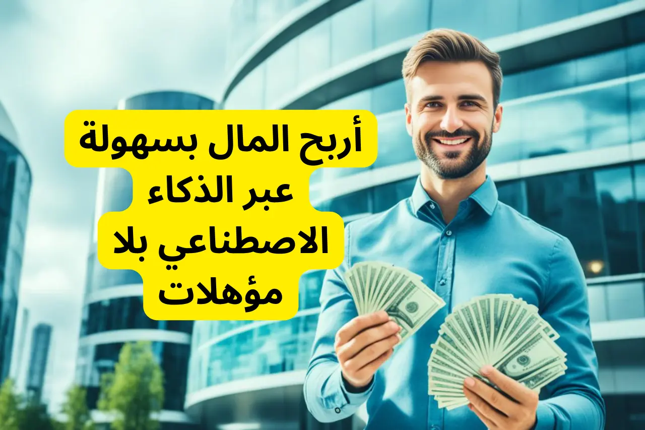 أربح المال بسهولة عبر الذكاء الاصطناعي بلا مؤهلات